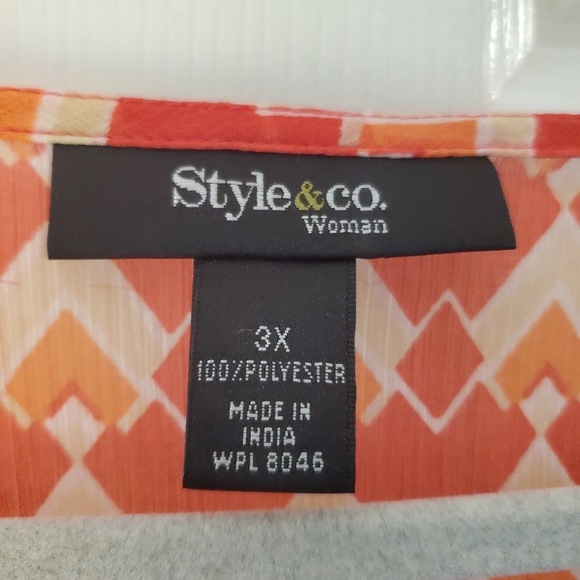 Style & Co Women's Sheer Top Sz 3X - Picture 5 of 5